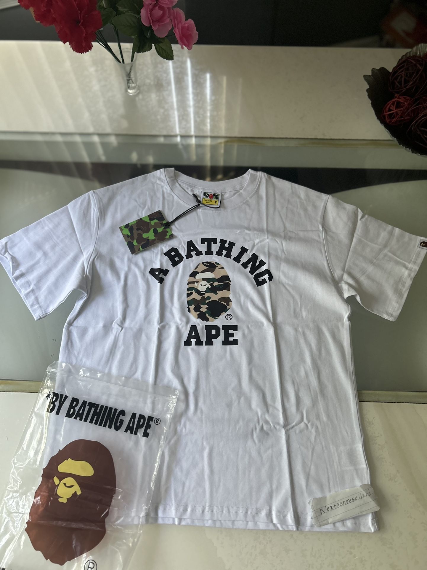 Brand New White Camo Bape T-shirt