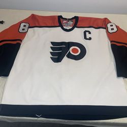 Authentic Eric Lindros Nike Philadelphia Flyers Jersey Mens 56 Clean Sewn Mic