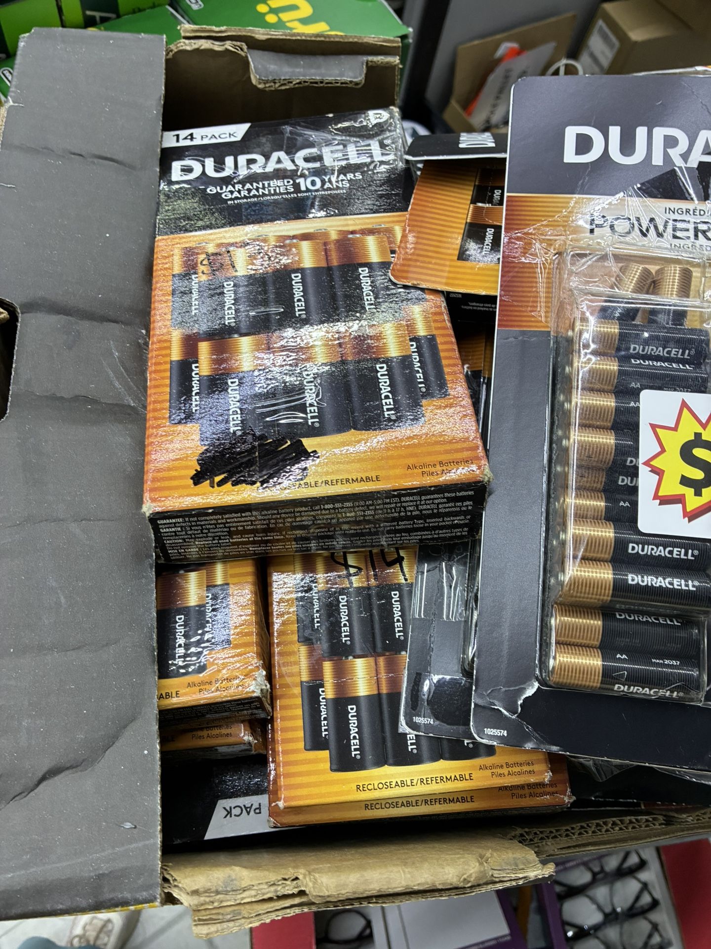 DURACELL BATTERIES ALL TYPES