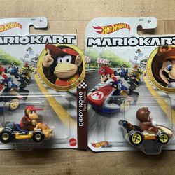 Hot Wheels Mario Kart, Donkey Kong And Tanooki Mario