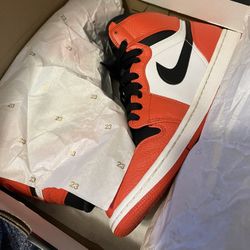 Orange/Black Jordan 1s
