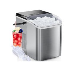 Portable/countertop Ice Maker With Handle, Scoop And Basket - New In Box 
