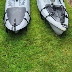 2 Malibu Fish And Dive Kayaks 1 X-Factor And 1 Pro Explorer