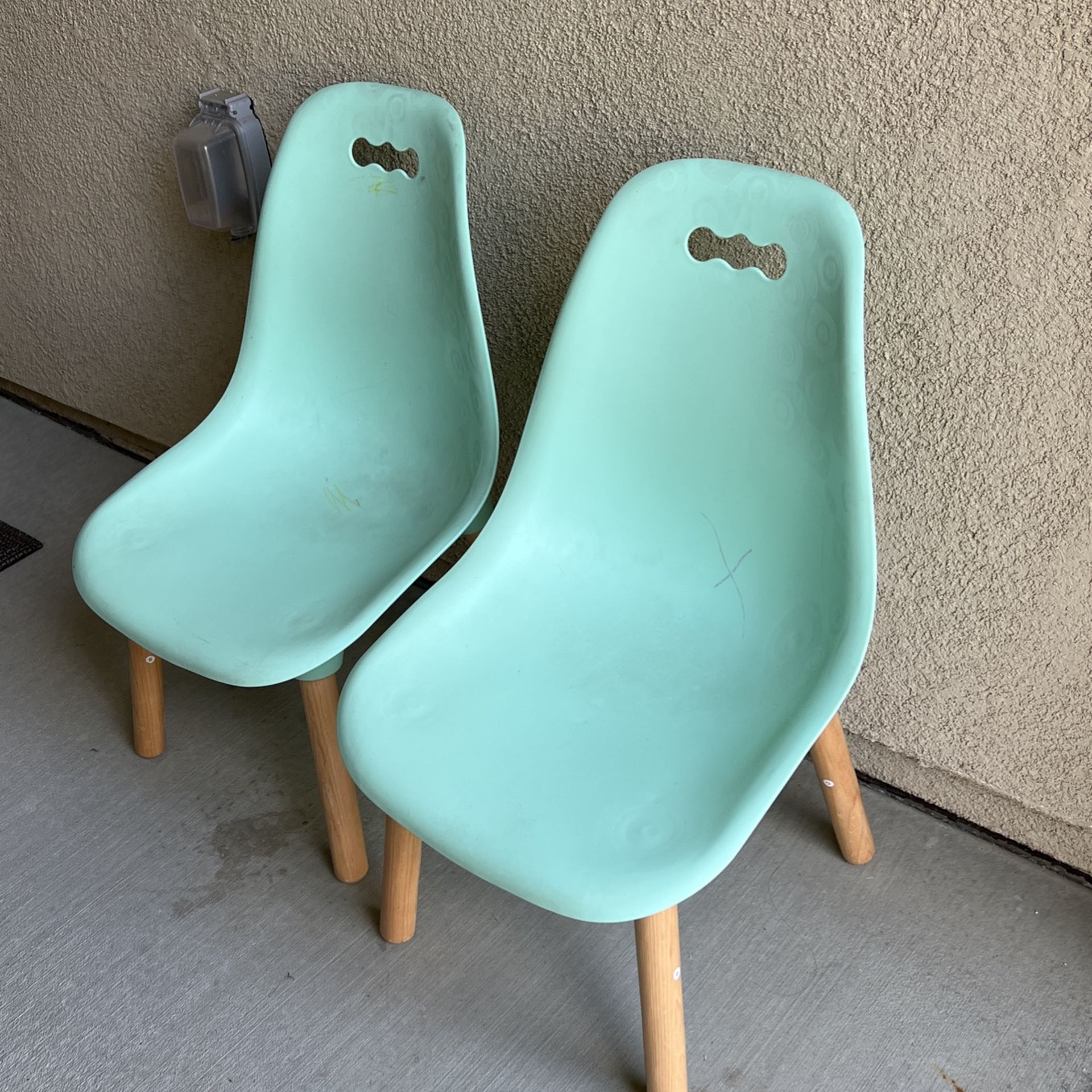 Kids Chairs - Kids Did Some Writing On Them Other Than That Great Sturdy Chairs