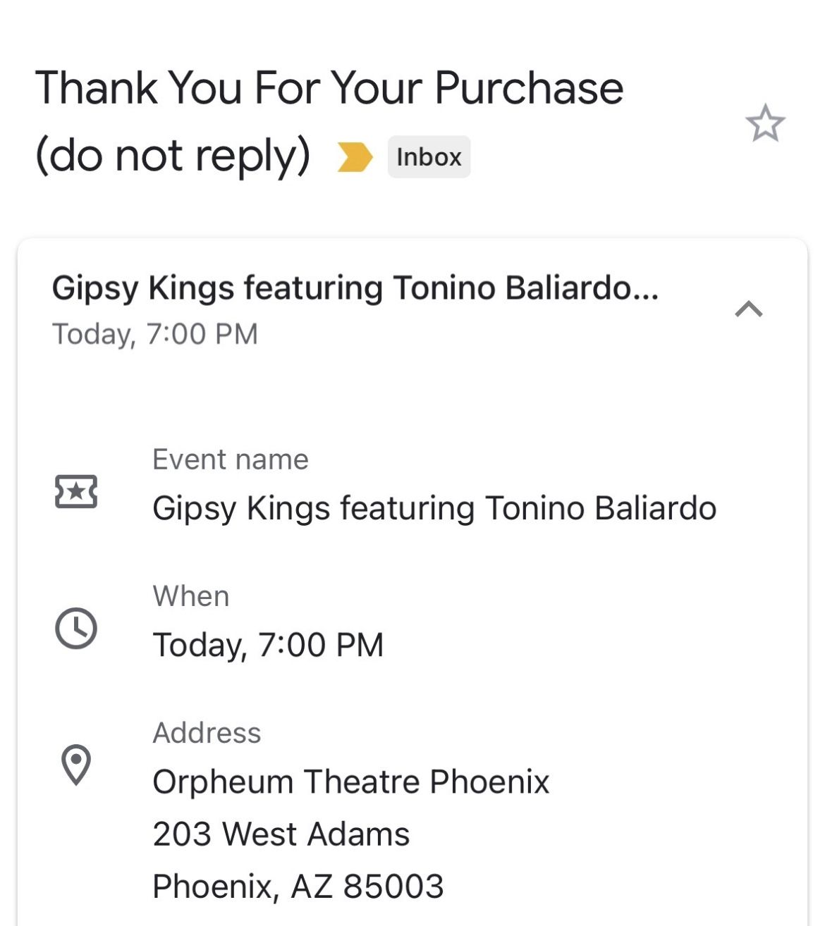 Gypsy Kings Concert Tickets TONIGHT