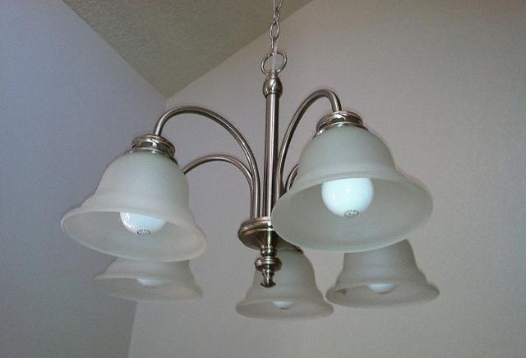 Bel Air 5-Light Brushed Nickel Chandelier