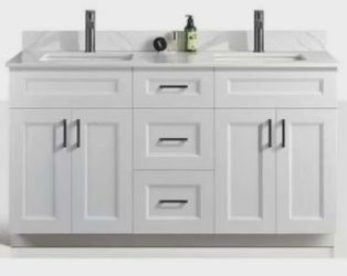 60" Bathroom Vanity | Single or Double Sink Options