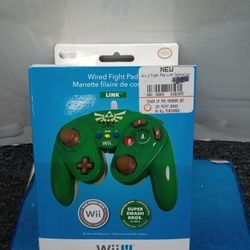 Wii U Fight Pad Link Controller Zelda Super Smash Bros 