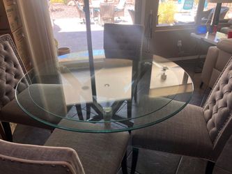 48” beveled glass table top only Free