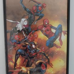 Spider Man Poster With Frame