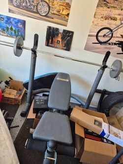 Weight bench and Weights with stand