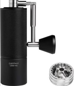 TIMEMORE Chestnut C3 ESP Pro Manual Coffee Grinder, Stainless Steel S2C Conical Burr Hand Coffee Grinder with Foldable Handle, Adjustable Grind Settin