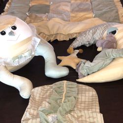Bellini Baby blanket, moon, Humpty, diaper hanger nudity decor set 