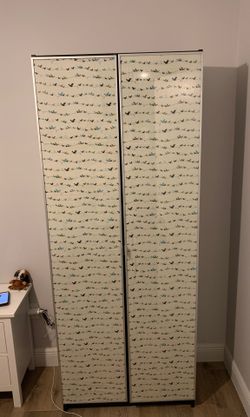 IKEA bookcase with doors
