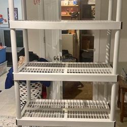 5-Tier Plastic Garage Shelving Unit (2 Available)