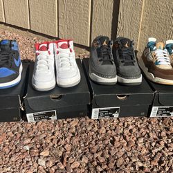 Children’s Jordan’s 1234 Size 12c $100 For All 