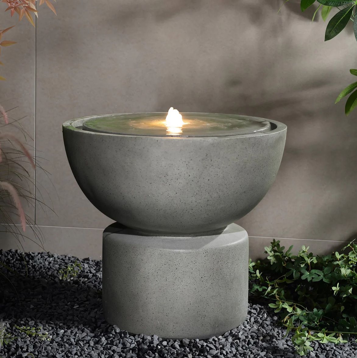 Modern gray resin bubbler fountain ,F2310
