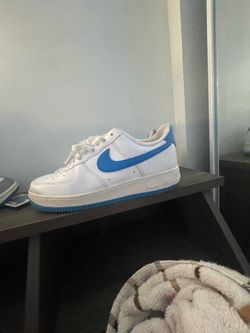 Nike blue and white af1