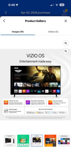 VIZIO 40" Class Full HD 1080p LED Smart TV
