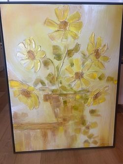 Original Sunflower painting 70’s