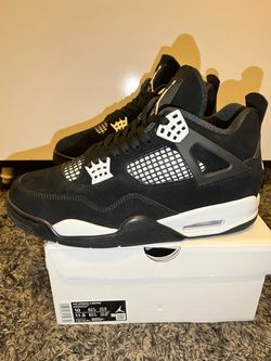 Nike Jordan 4 White Thunder Black & White Shoes Size 10 + More