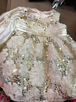 Size 12T American princess incredible dress with diaper cover