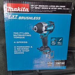Xwt18 Makita  4 speed 1/2" new
