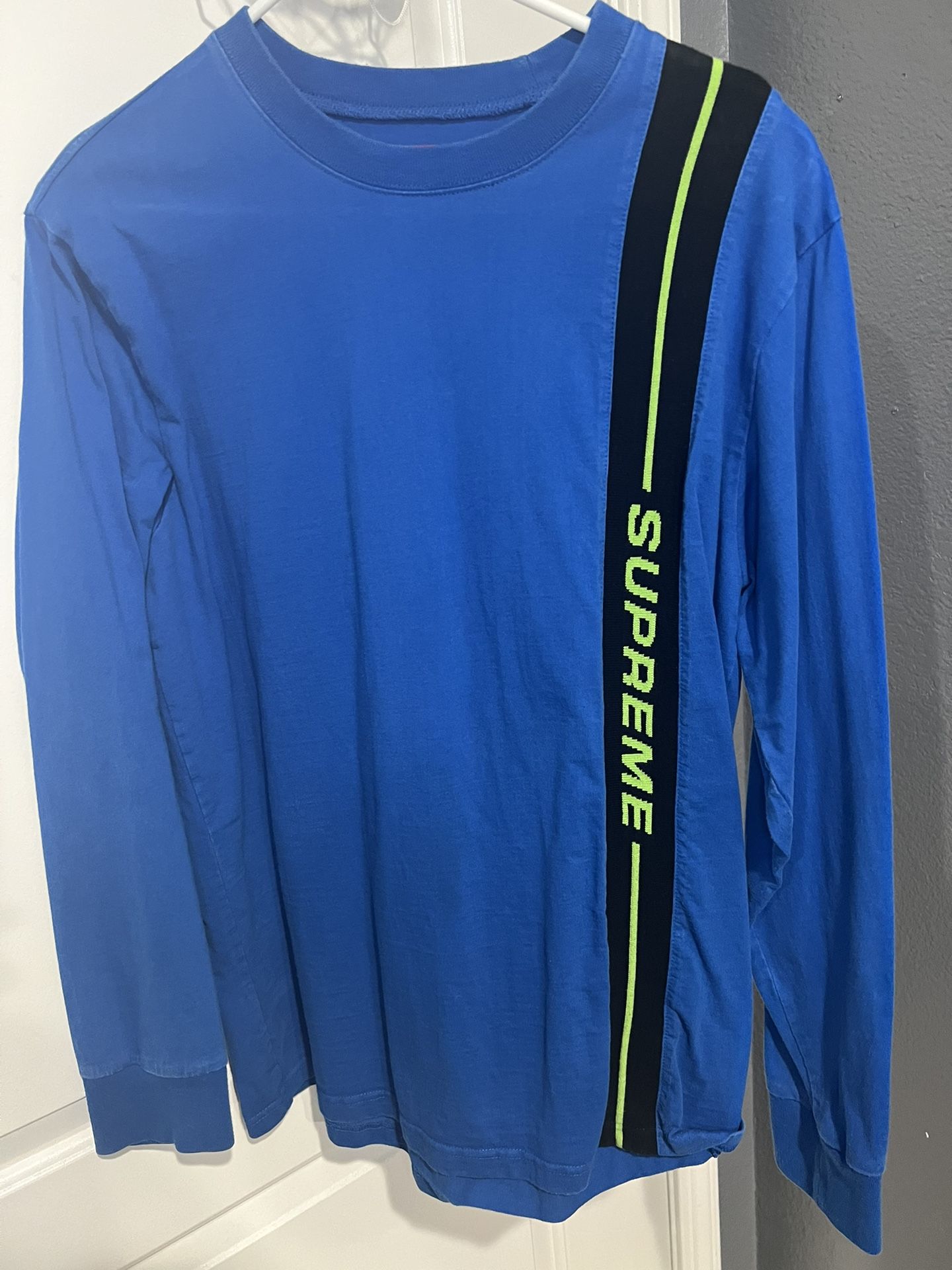 Supreme Vertical Logo Stripe Long Sleeve