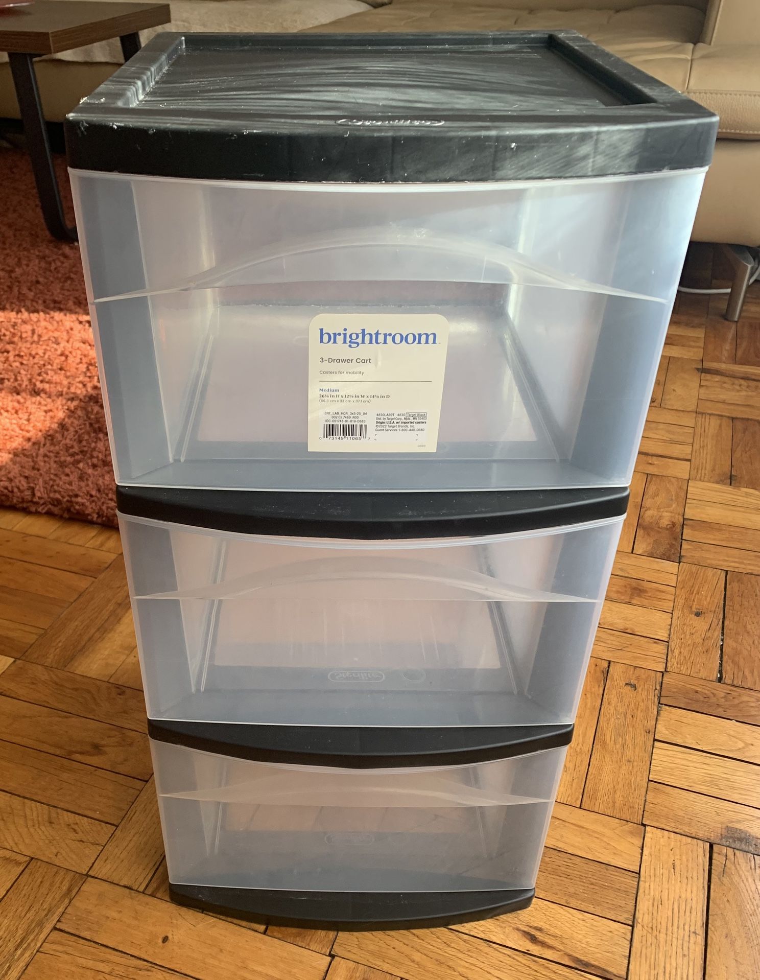 Sterlite 3-drawer Cart, no wheels P/up Sheepshead Bay Brooklyn NY