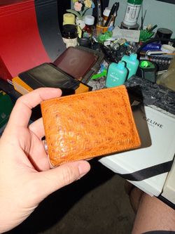 Italian Ostridge Leather Wallet