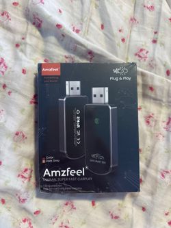 NEW Sealed Amzfeel Wireless CarPlay Adapter - Convert Wired to Wireless