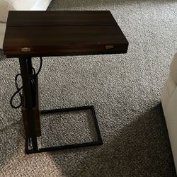 Side Table With Usb Port And Outlet