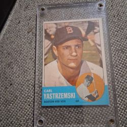 Carl Yastrzemski. Topps 1963 Baseball Card