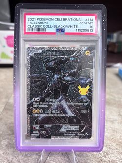 PSA 10 Zekrom Full Art 114/114 Pokémon Celebrations