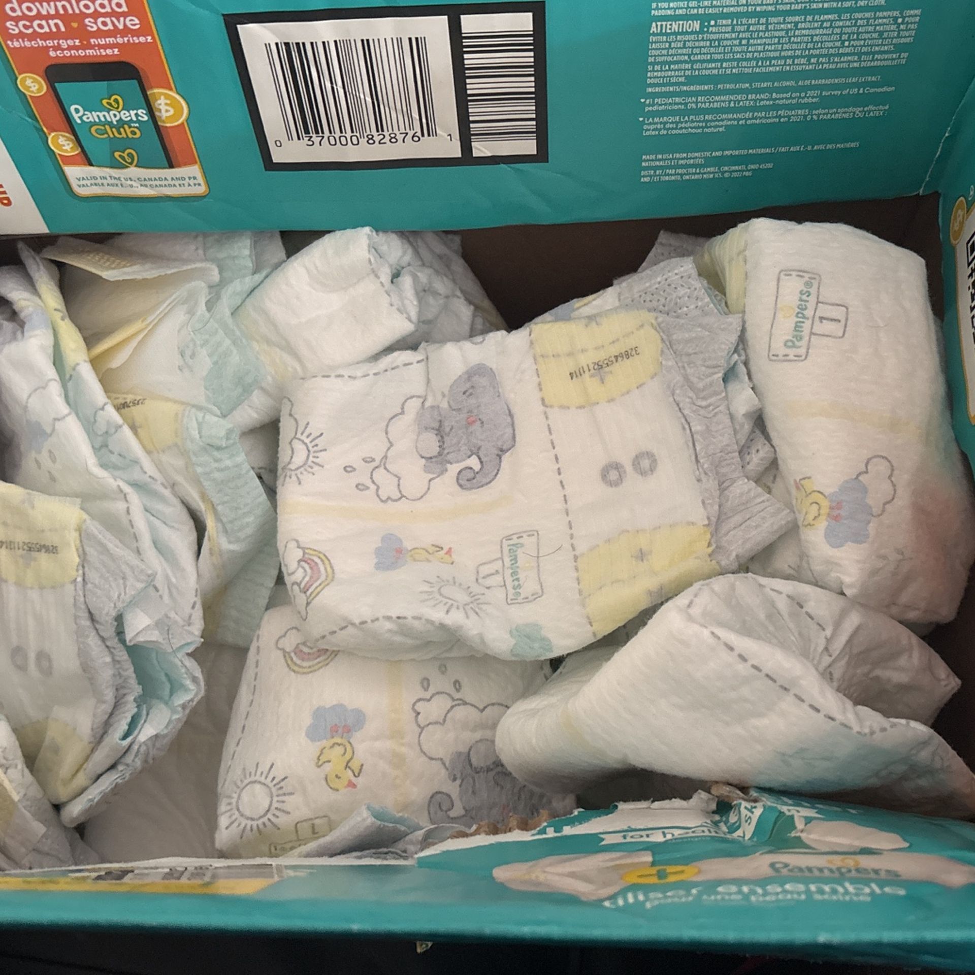 Free pampers Size 1