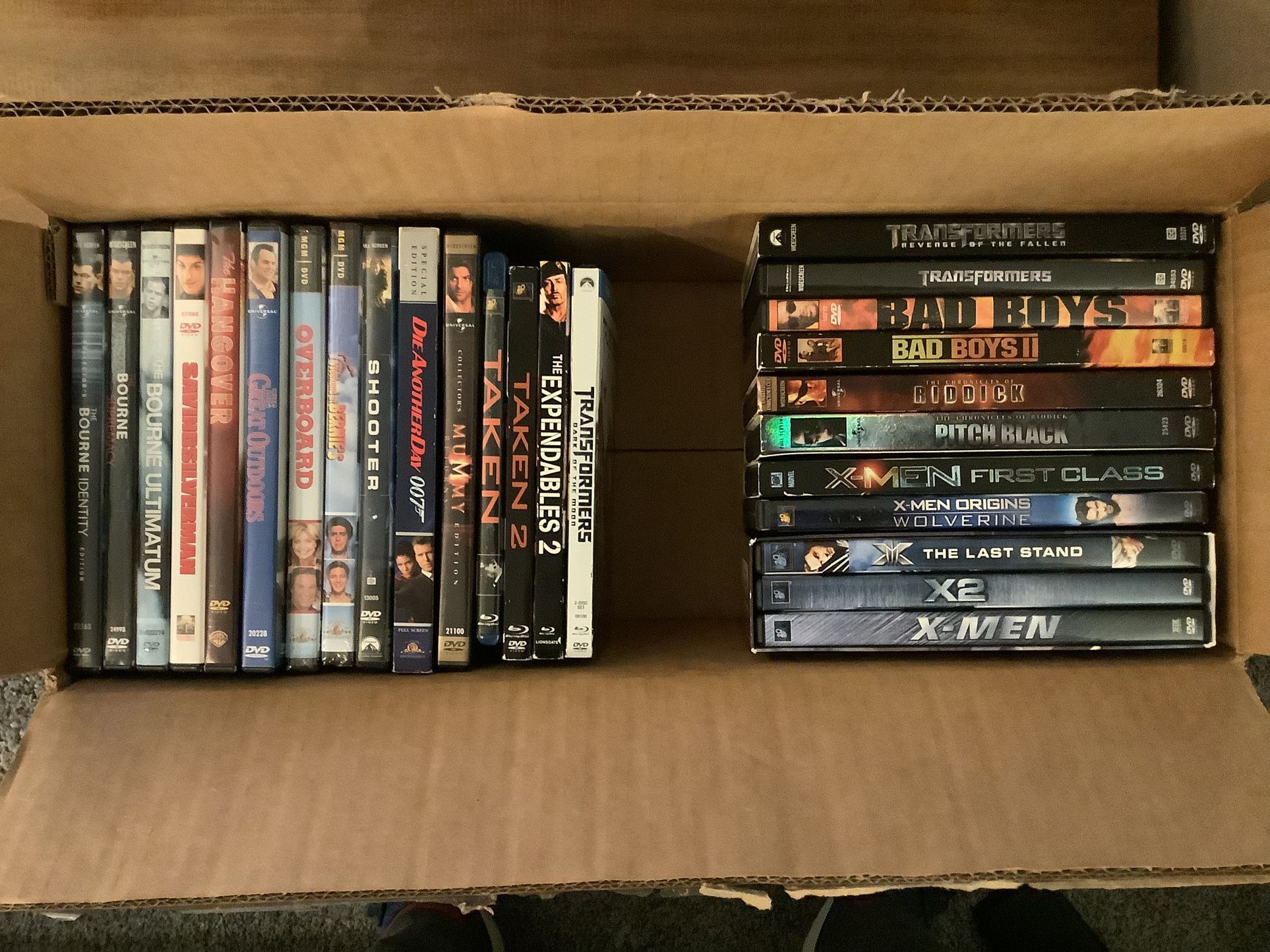 DVD Box Of Movies - Action & Comedy - 24 Movies