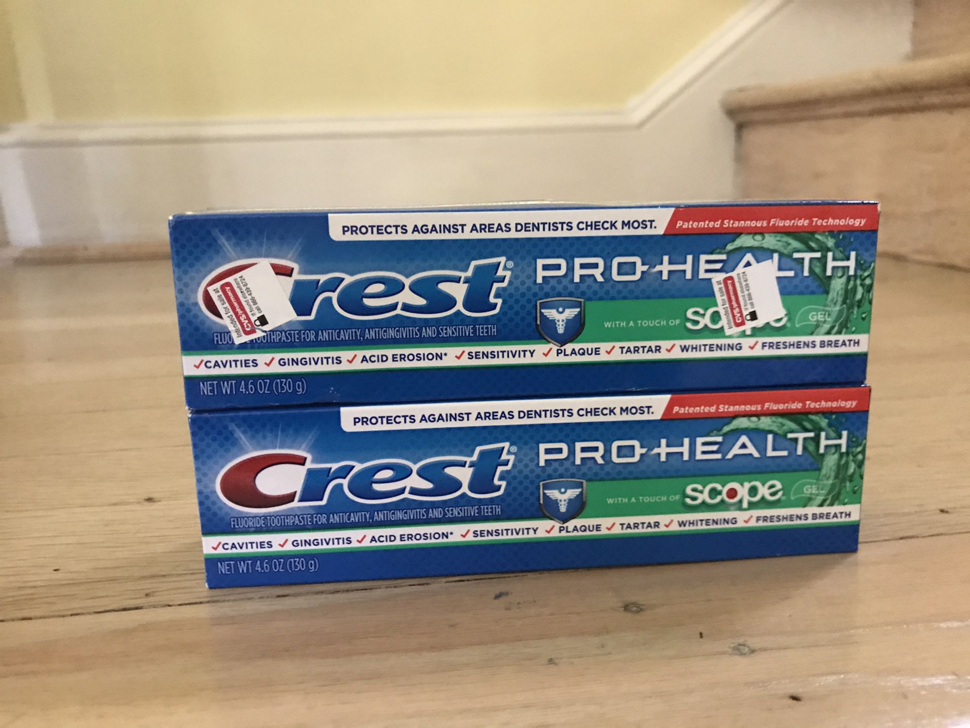 $3 Crest Pro-health with scope bundle.