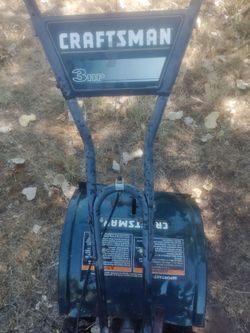Craftsman 3 HP rear tine tiller.