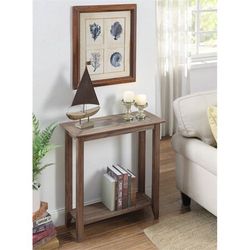 Brand New in Box Wooden Hall Table with Tempered Glass Top