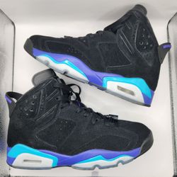 Air Jordan VI Retro 6 Aqua Black/Bright Concord-Aquatone CT8529-004 Mens Size 10
