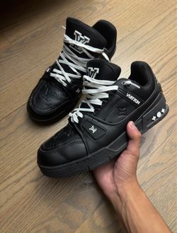 black LV trainers size 9