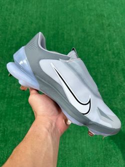 NIKE FORCE ZOOM TROUT 8 PRO “COOL GREY” METAL BASEBALL CLEATS (Size 10.5, Men’s)