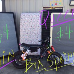 $4 EACH Queen and twin 9 inch foundation box spring base bed children adult fabric wooden 