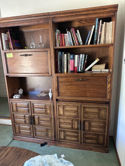 Solid wood storage cabinets