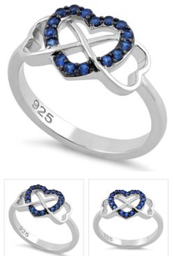 Silver infinity ring