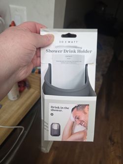 Shower drink holder