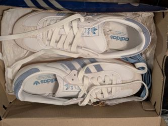 Samba OG White, Ash Blue women's size 6