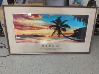 Inspirational framed poster