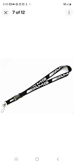 Used Mercedes-Benz AMG Lanyard Neck Strap Petronas Black In Excellent Condition