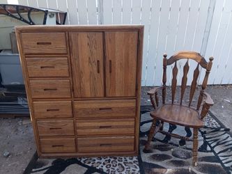 $85 WARDROBE AND CHAIR